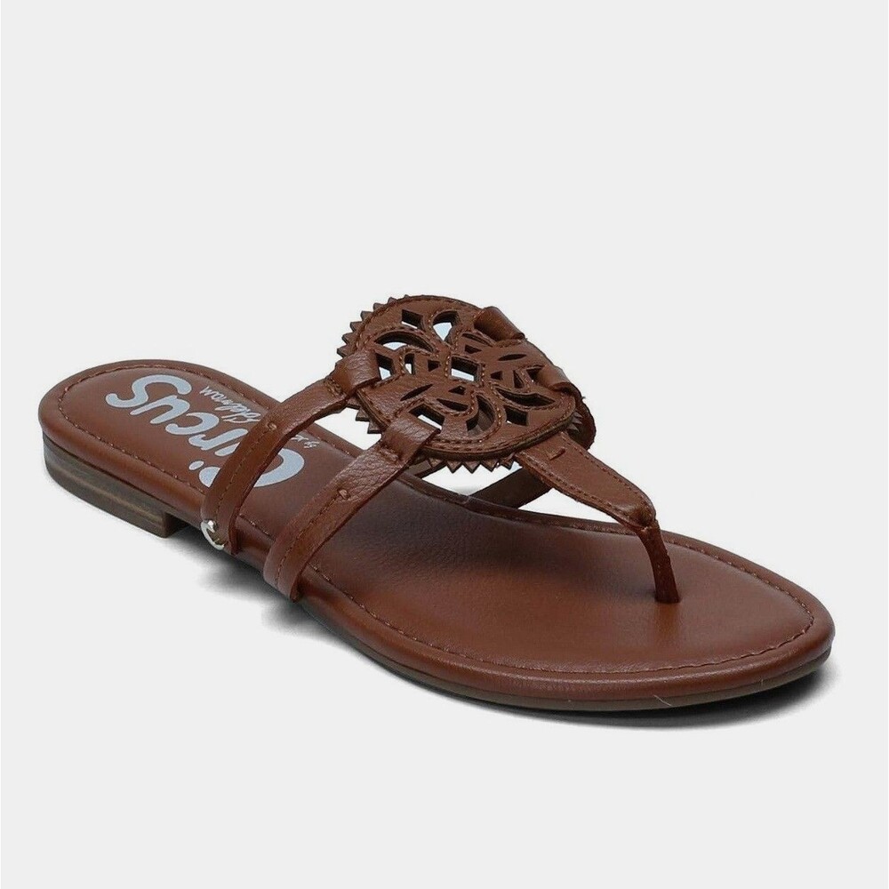 Circus by Sam Edelman Womens 10 M Saddle Brown Canyon Flip Flop Sandals NIB TG3